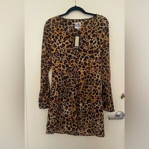 animal print mini dress
